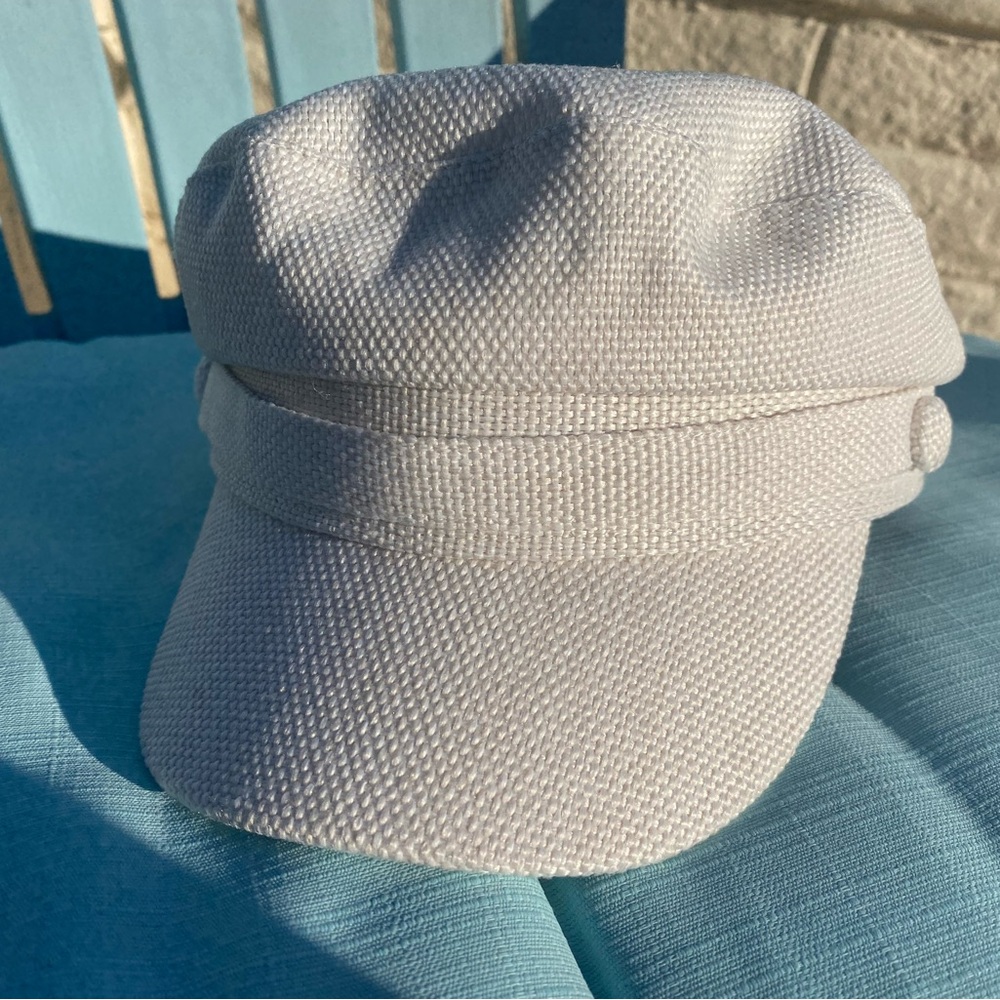 White Textured Cap